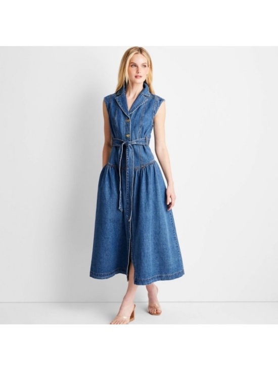 Universal Thread Dresses & Skirts - Universal thread Women Tie-Waist Midi A-Line Dress